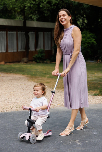 Micro Kickboard Mini Deluxe Rock & Go LED Scooter - Dusty Rose - MMD386