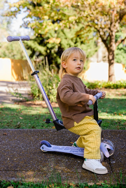 Micro Kickboard Mini Deluxe Rock & Go LED Scooter - Lavender Mist - MMD387
