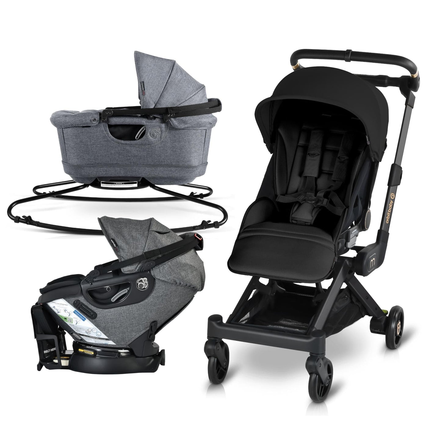 Orbit Baby M+ Stroll, Lounge, & Ride Travel System - ORB233