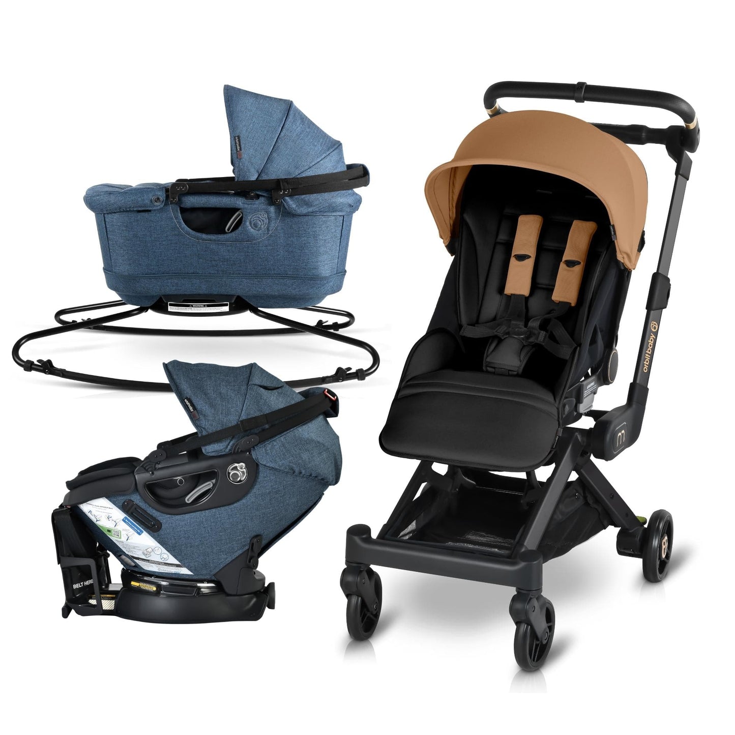 Orbit Baby M+ Stroll, Lounge, & Ride Travel System - ORB284