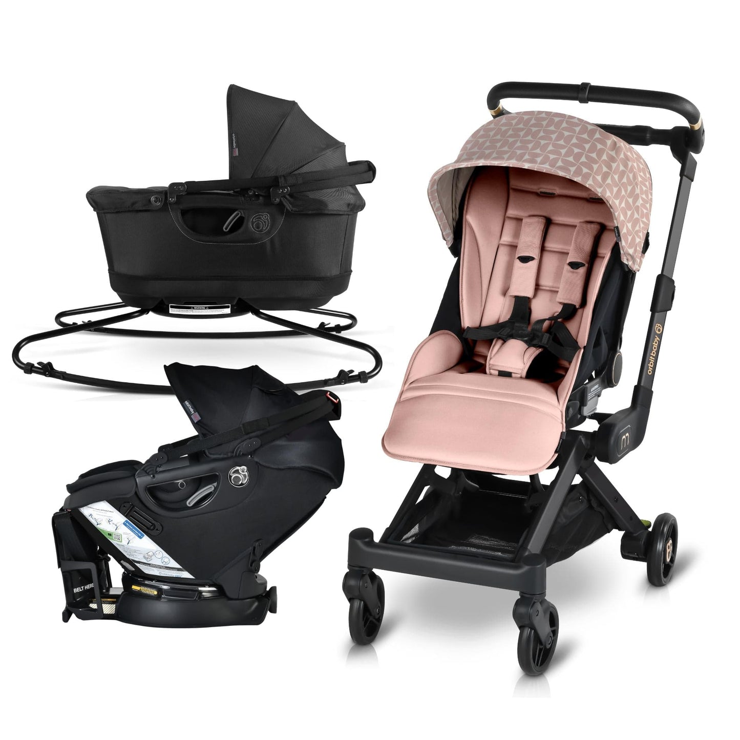Orbit Baby M+ Stroll, Lounge, & Ride Travel System - ORB236