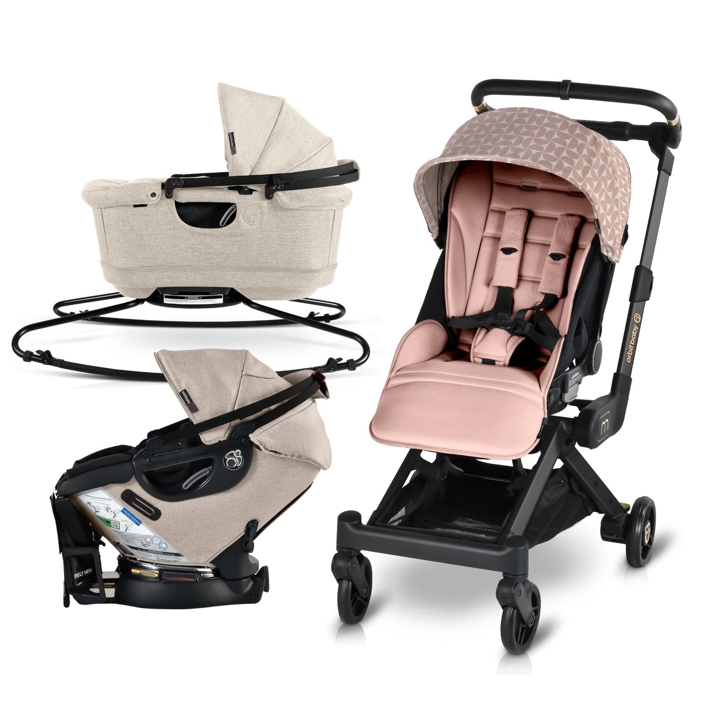 Orbit Baby M+ Stroll, Lounge, & Ride Travel System - ORB240