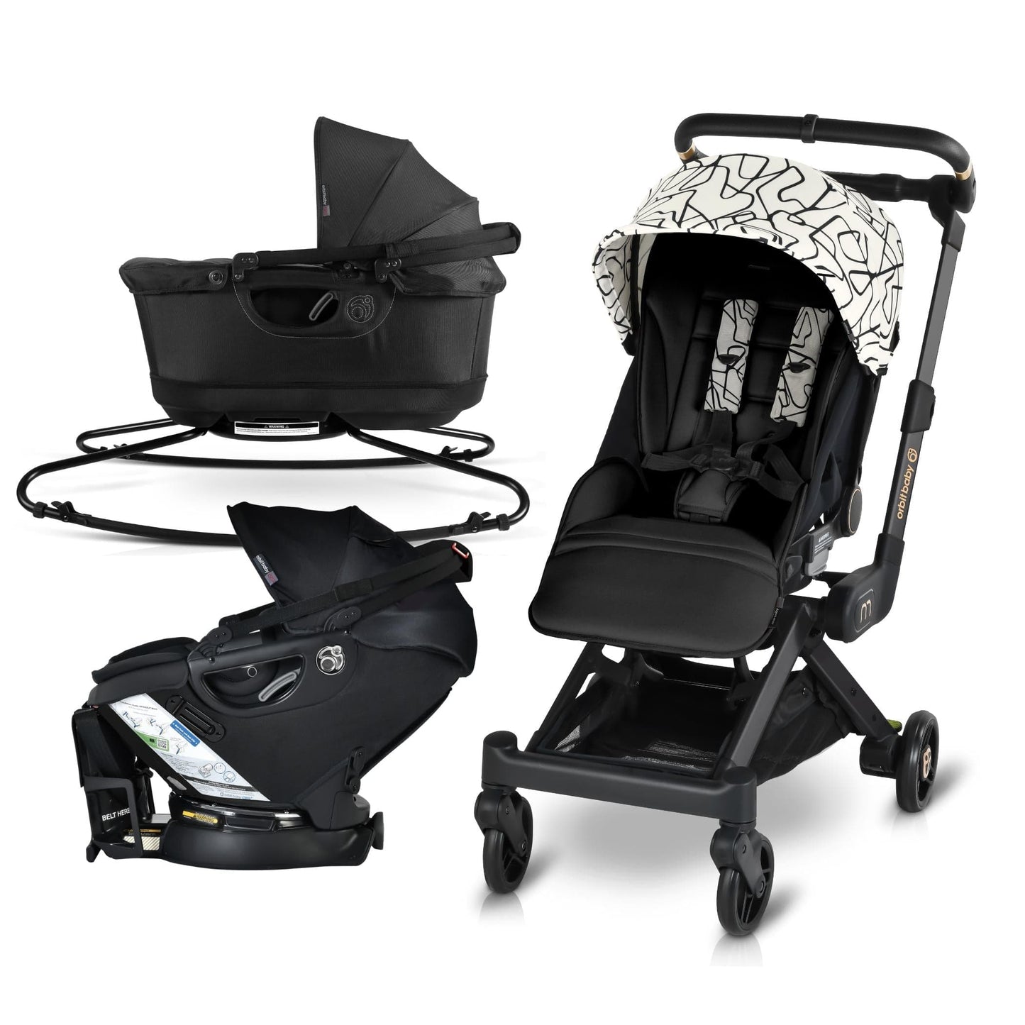 Orbit Baby M+ Stroll, Lounge, & Ride Travel System - ORB241