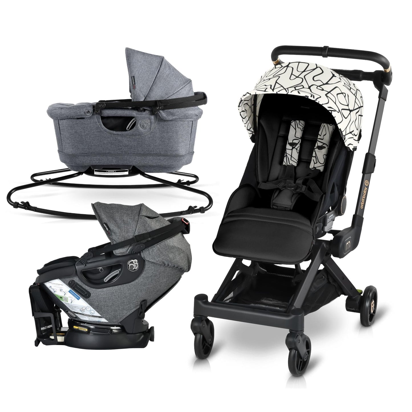 Orbit Baby M+ Stroll, Lounge, & Ride Travel System - ORB243