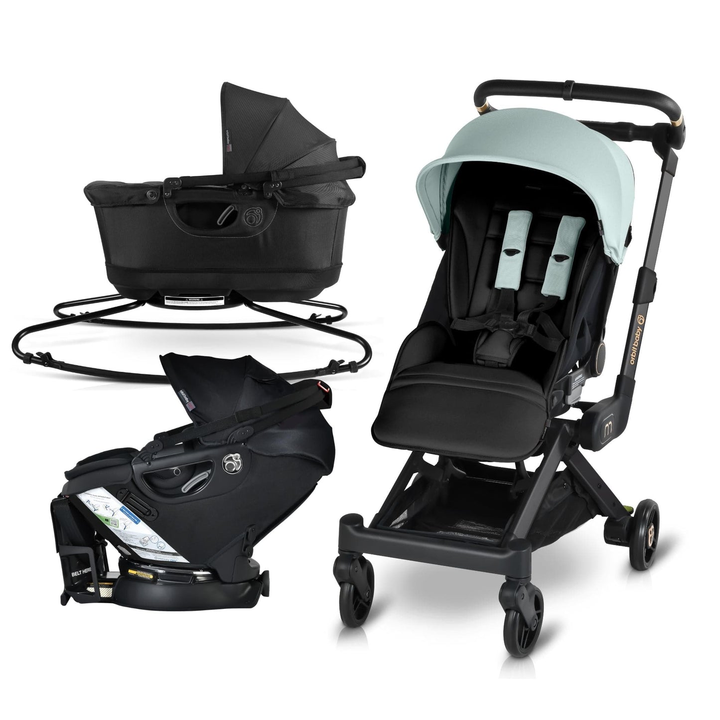 Orbit Baby M+ Stroll, Lounge, & Ride Travel System - ORB278