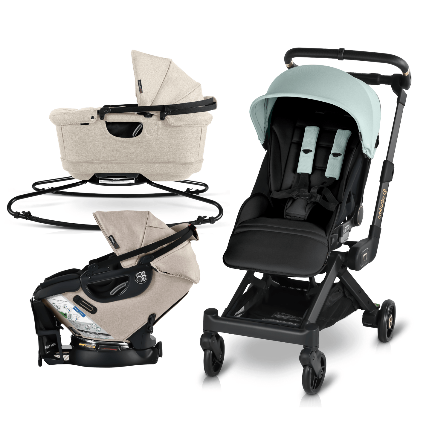 Orbit Baby M+ Stroll, Lounge, & Ride Travel System - ORB282