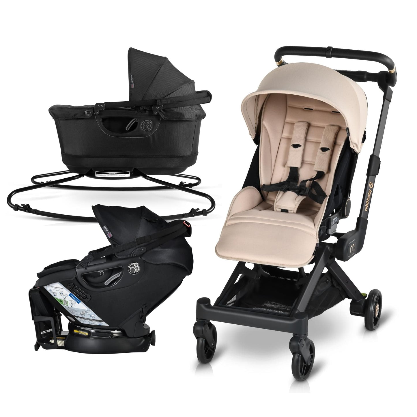 Orbit Baby M+ Stroll, Lounge, & Ride Travel System - ORB249