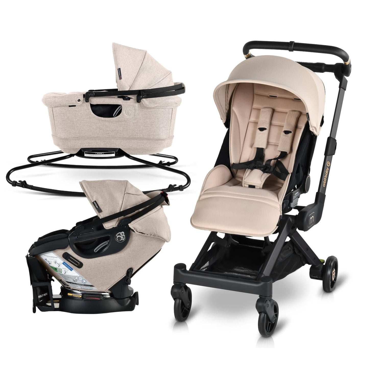 Orbit Baby M+ Stroll, Lounge, & Ride Travel System - ORB250