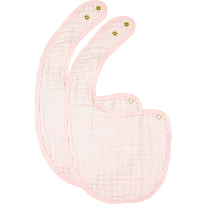 Lou Lou & Company Cloud Muslin Bib 2 pk - Blush