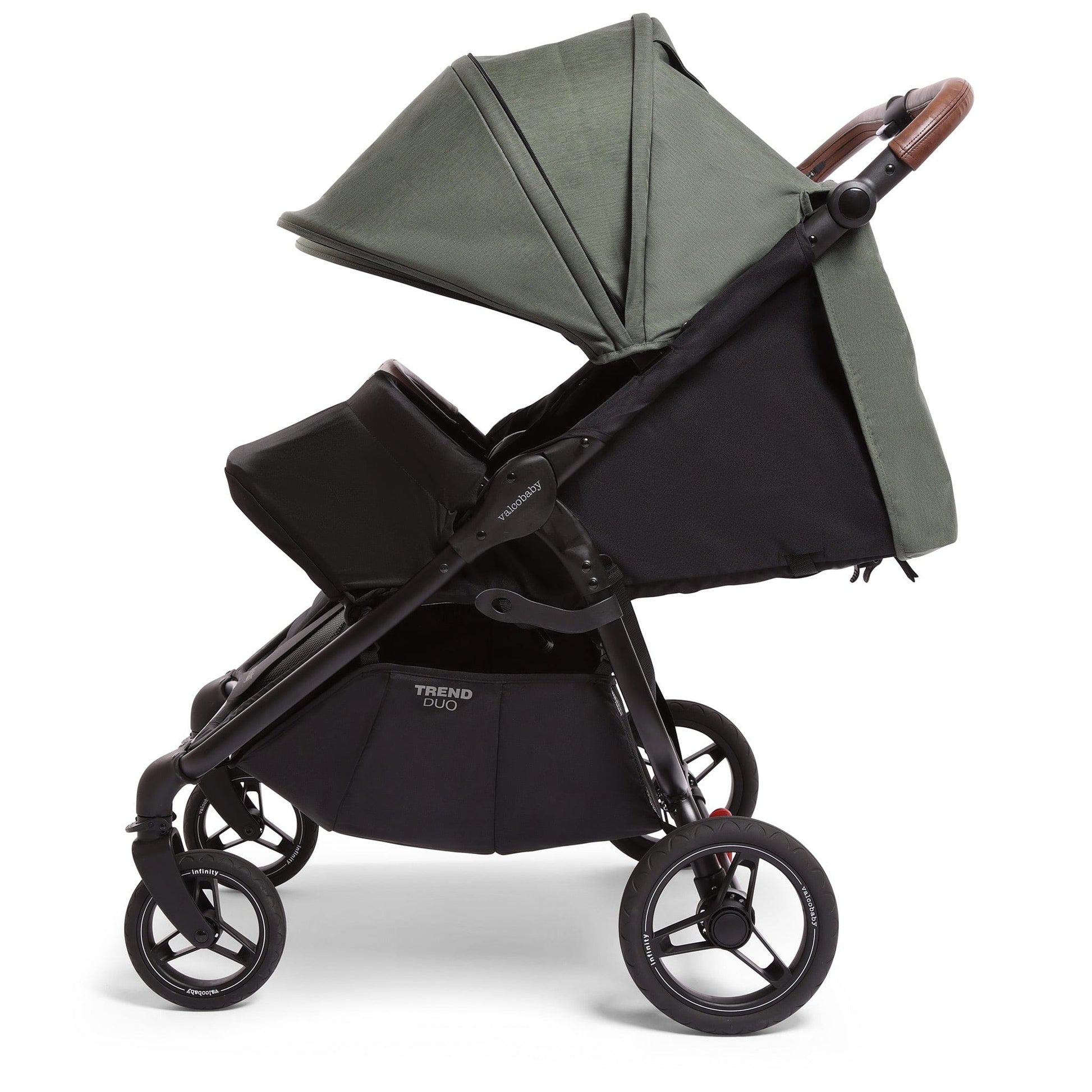 Valco Baby Trend Duo Sport Side by Side Double Stroller - Basil - N0414