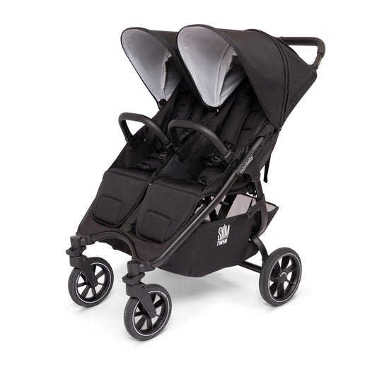 Valco Slim Twin S2 Stroller - Pitch Black