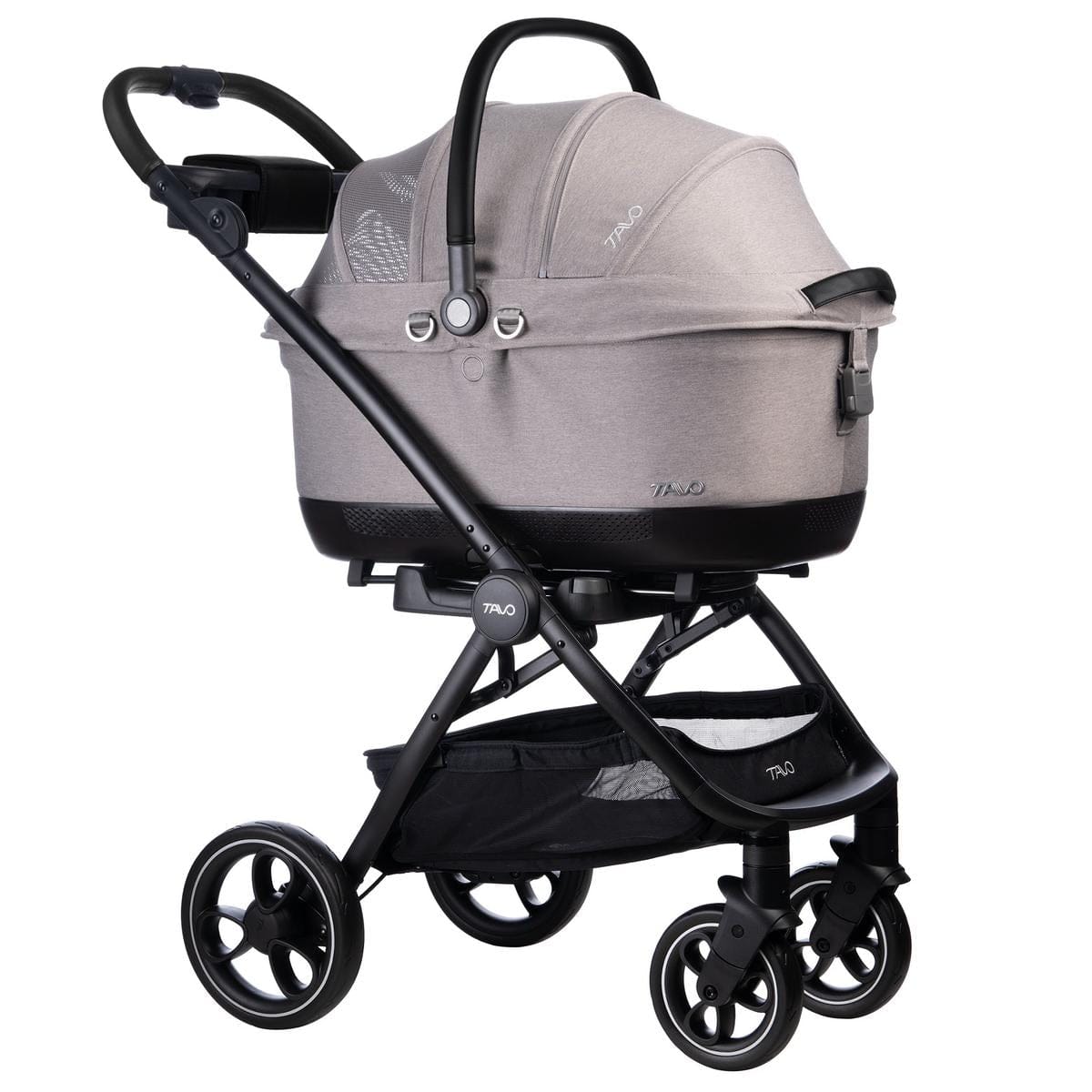 Tavo Pets Maeve iso6x Pet Car Seat Travel System - Black / Merle - Z2TS1104AAMRL000