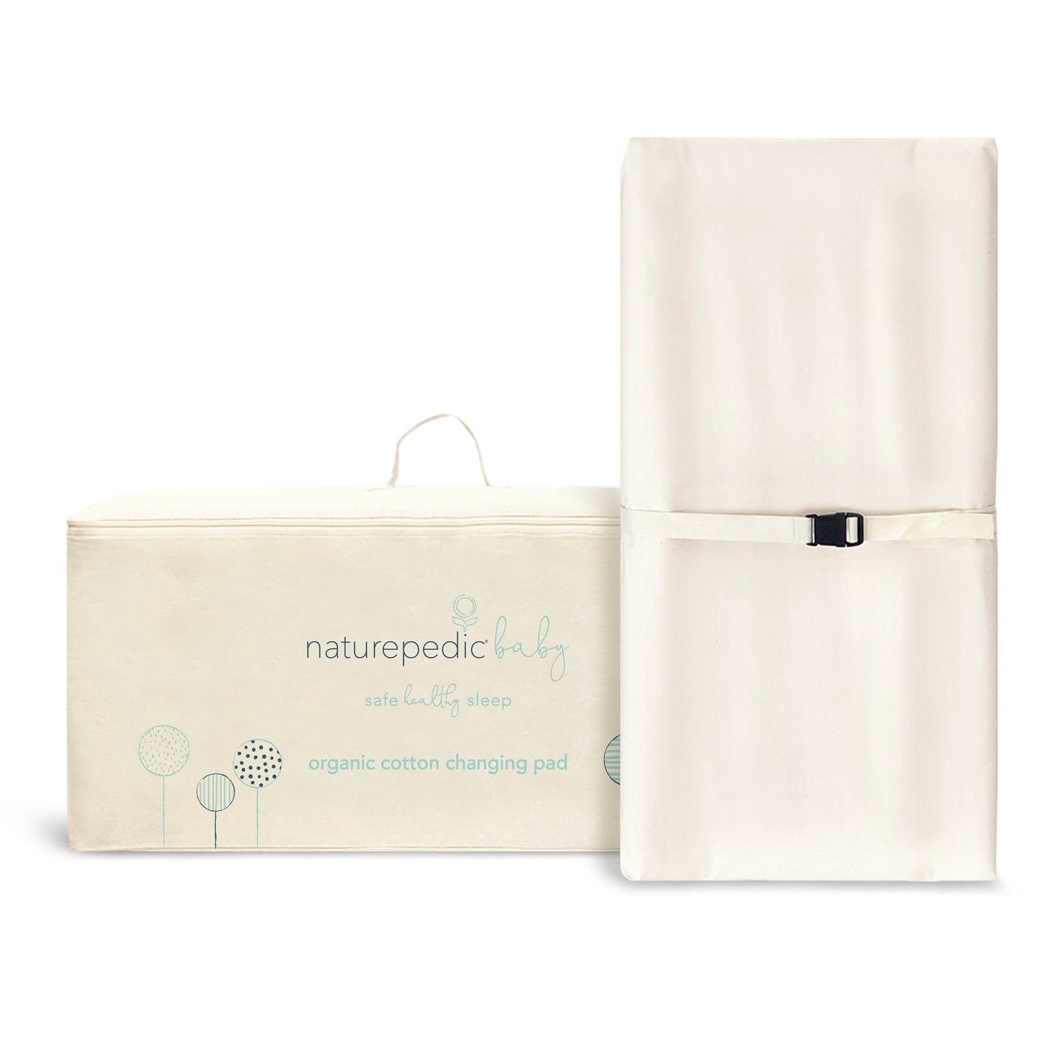 Naturepedic Organic Cotton 2-Sided Contoured Changing Pad - Natural - CH41