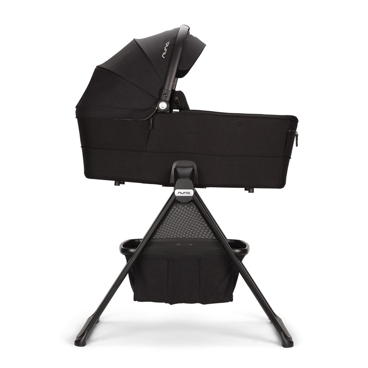 Nuna MIXX Series Bassinet + Stand (Folds with Stroller) - Caviar