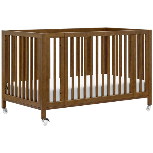 Babyletto Rolli 9-in-1 Convertible All-Stages Crib with Bassinet & Toddler Bed Conversion Kits - Natural Walnut - M30880NL