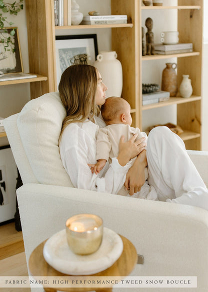 Oilo Drew Recliner + Swivel Nursery Glider -