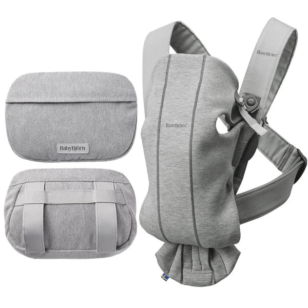BabyBjörn Baby Carrier Mini + Pocket Pouch Bundle - 3D Jersey