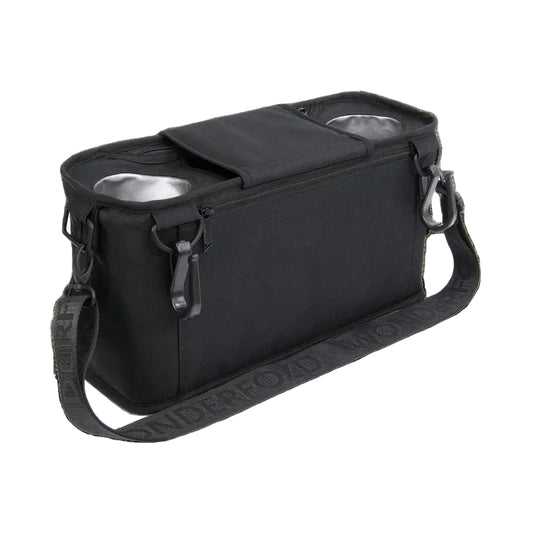 WonderFold Parent Console with 2 Cupholders - Jet Black