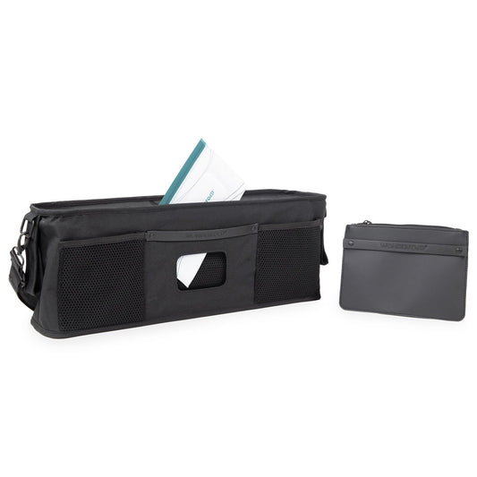 WonderFold Large Parent Console with 4 Insulated Cup Holders - Jet Black - PC04-JBLK