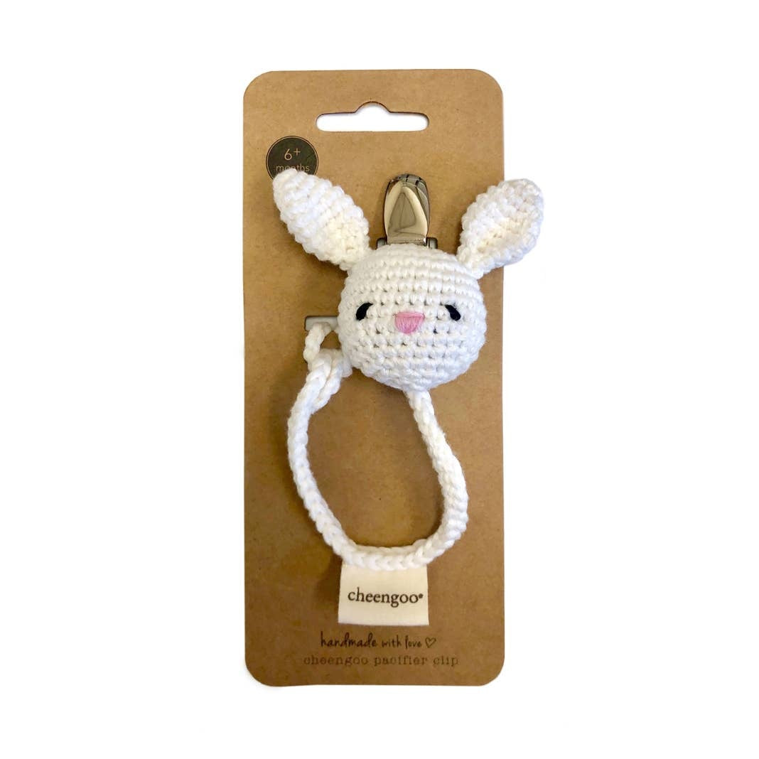 Cheengoo Bunny Pacifier Clip