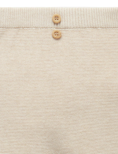 Purebaby Textured Leggings - Wheat Melange, 3-6M - Image 3