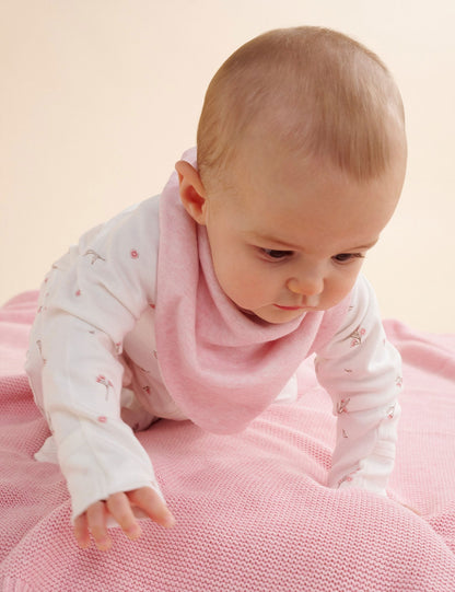 Purebaby Essentials Textured Blanket - Pink Melange, One Size - Image 2