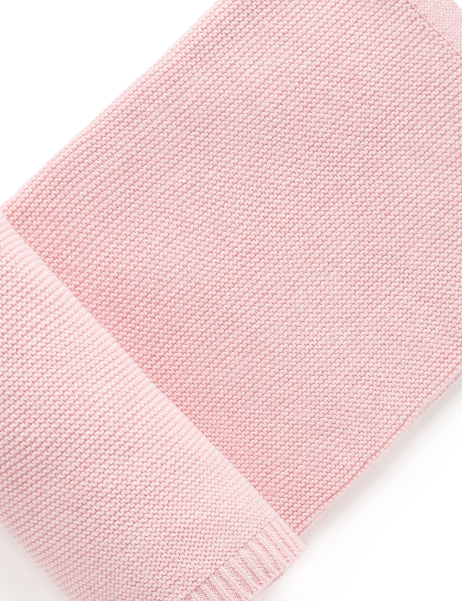 Purebaby Essentials Textured Blanket - Pink Melange, One Size - Image 3