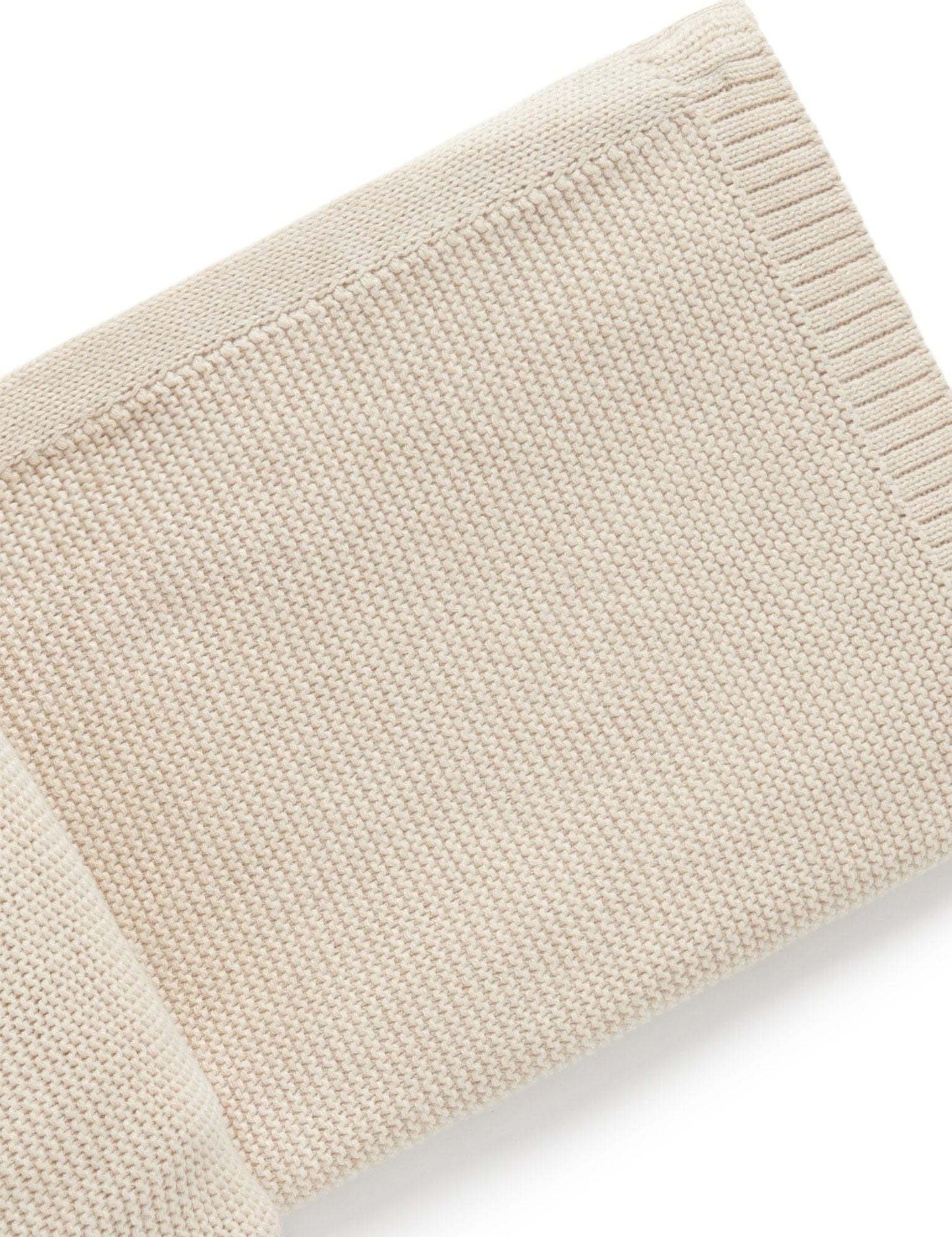 Purebaby Essentials Textured Blanket - Wheat Melange, One Size - Image 3