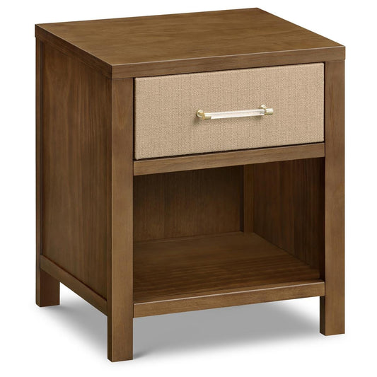 Namesake Eloise Assembled Nightstand - Natural Walnut and Performance Sand Eco-Weave - M24860NLPSEW