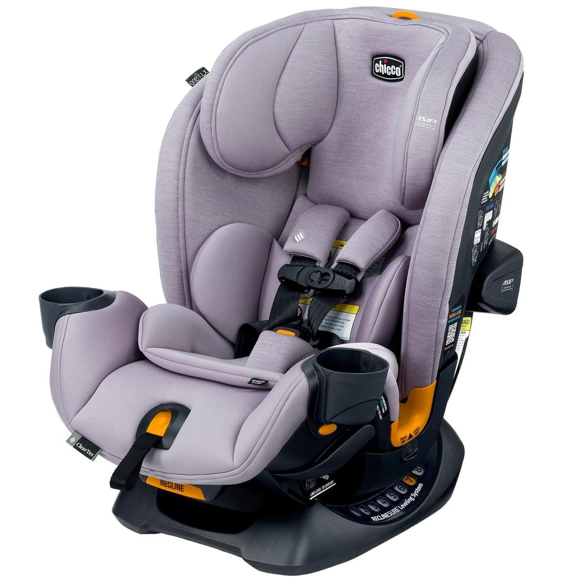 Chicco OPEN BOX OneFit LX ClearTex All-in-One Convertible Car Seat - Lupine - 07087144350070-OB