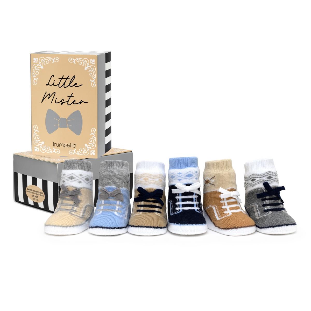 Trumpette Little Mister Infant Socks, 6 Pack - 0-12M