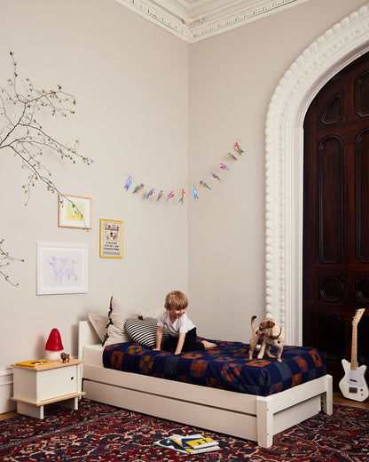 Oeuf Perch Twin Lower Bed - White - 2PTW03