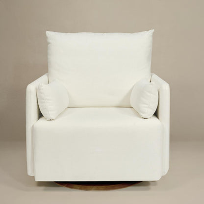 Oilo Ollie: A Chair and a Half Swivel Nursery Glider with Back Recline -