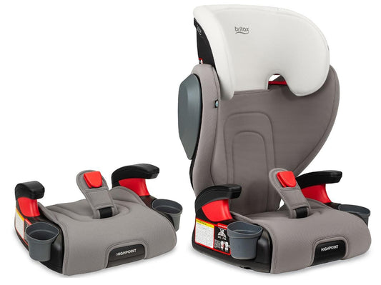 Britax OPEN BOX Highpoint 2-Stage Belt Positioning Booster Car Seat - Gray Ombre - E1C233D-OB