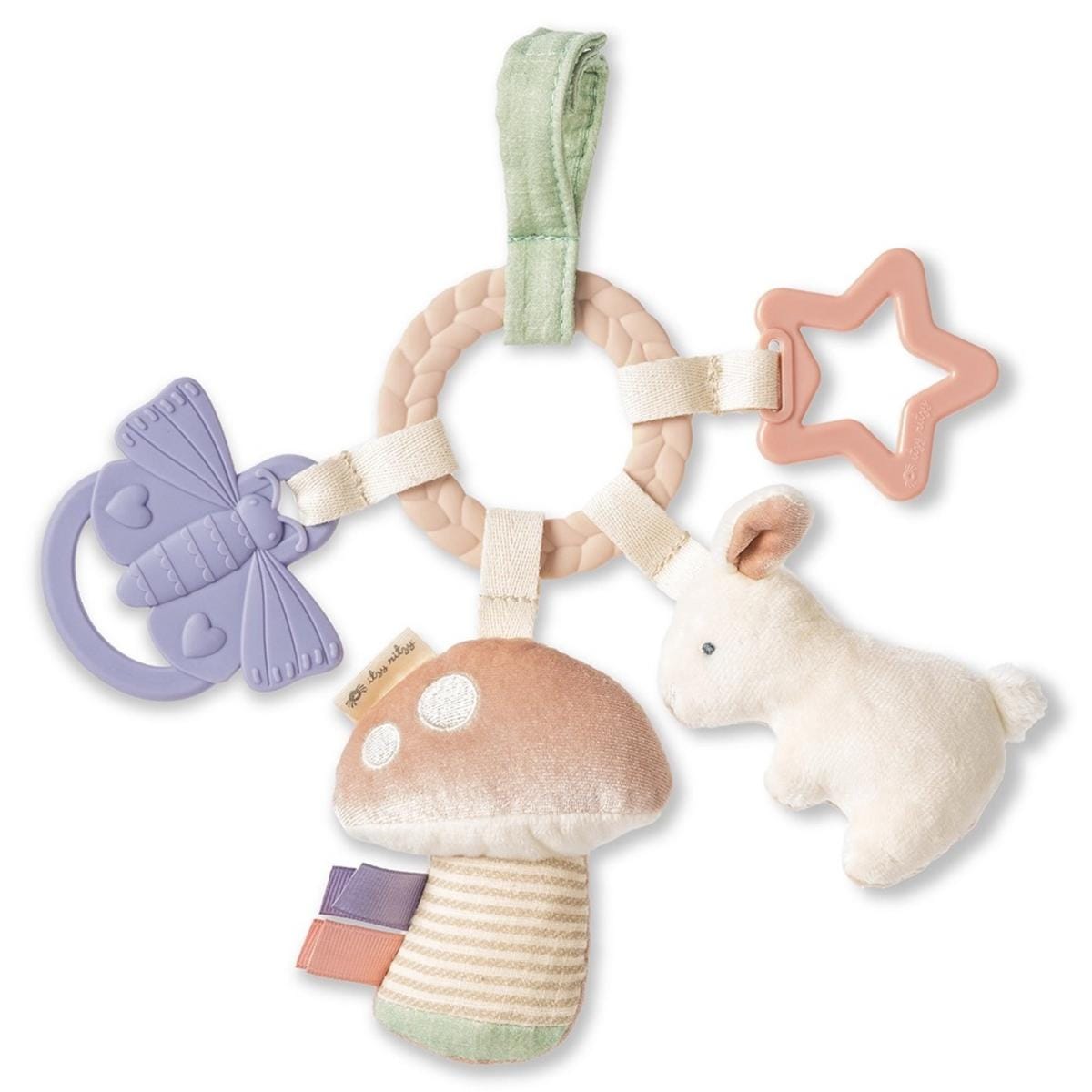 Itzy Ritzy Bitzy Busy Ring Teething Activity Toy - Bunny - RNG8497