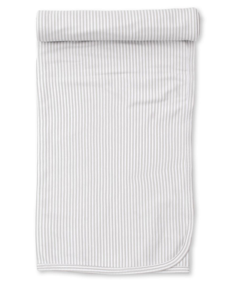 Kissy Kissy Stripes Blanket - Silver Stripes