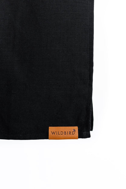 WildBird Linen Ring Sling, Standard (74") - Raven / Black - RS-LTCRaven-74B