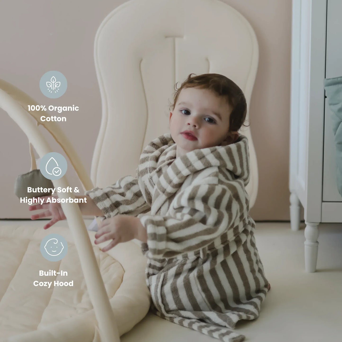 Snuggle Me Robe Towel - Birch