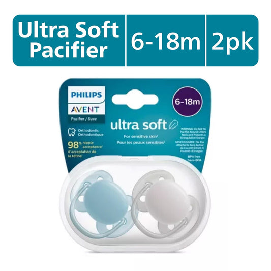 Avent Ultra Soft Pacifier 6-18m, Misty Dawn / Silk Beige - SCF091-17