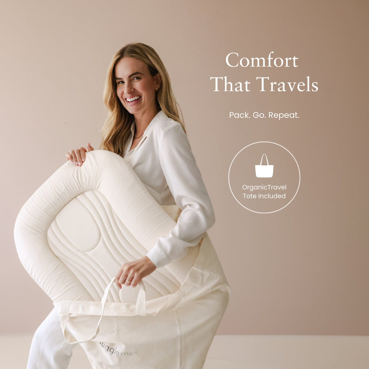 Snuggle Me Infant Lounger Wave - Birch