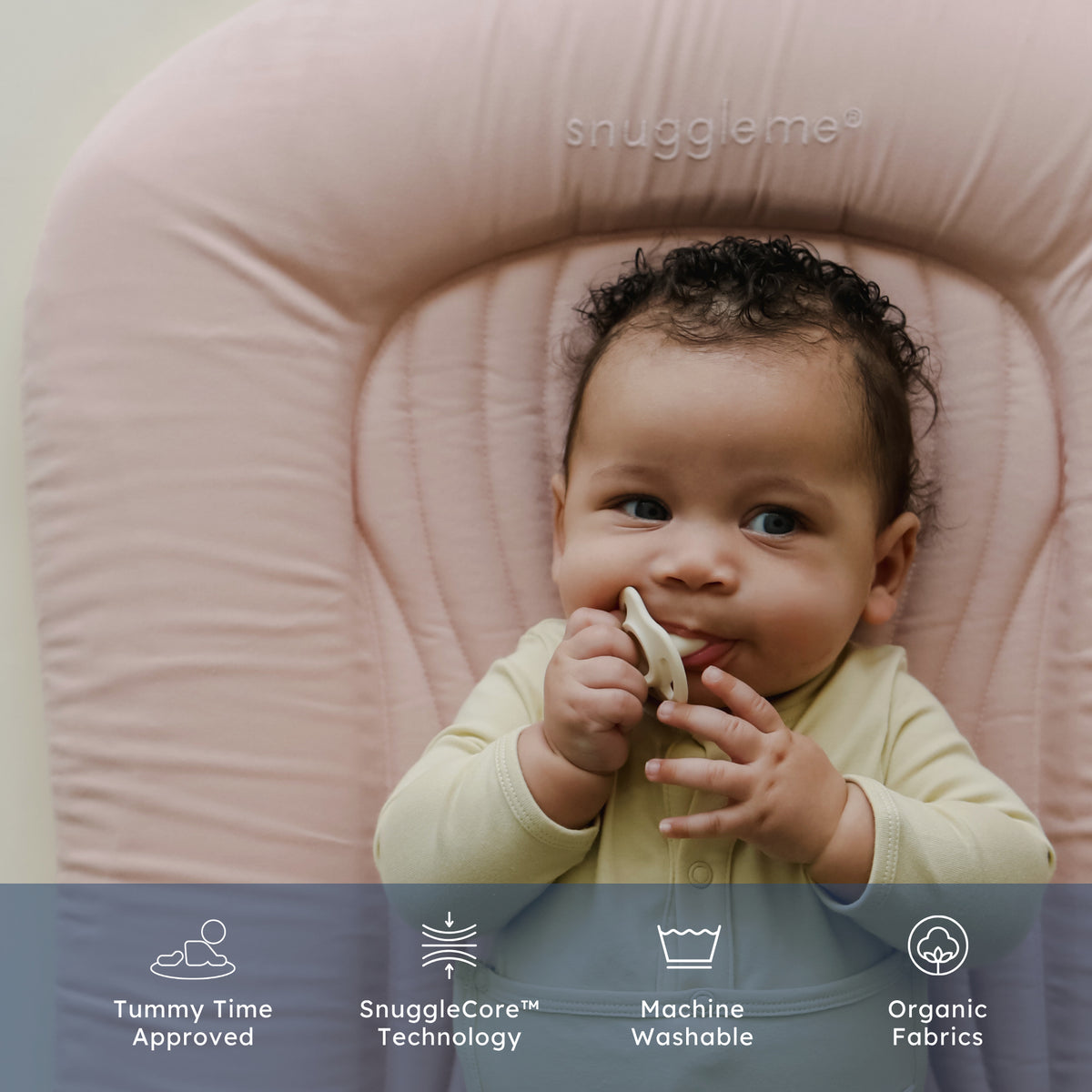 Snuggle Me Infant Lounger Wave - Petal