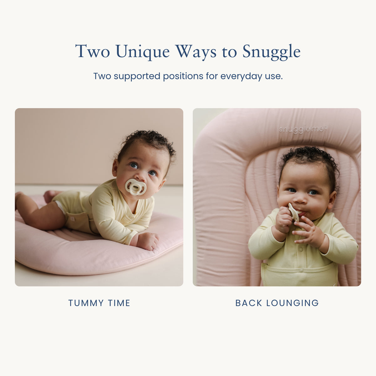 Snuggle Me Infant Lounger Wave - Petal