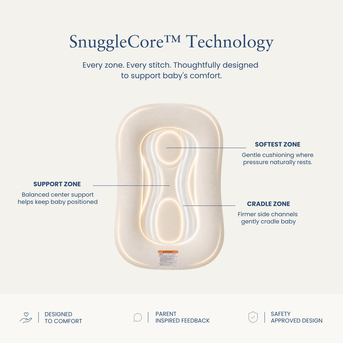 Snuggle Me Infant Lounger Wave - Slate