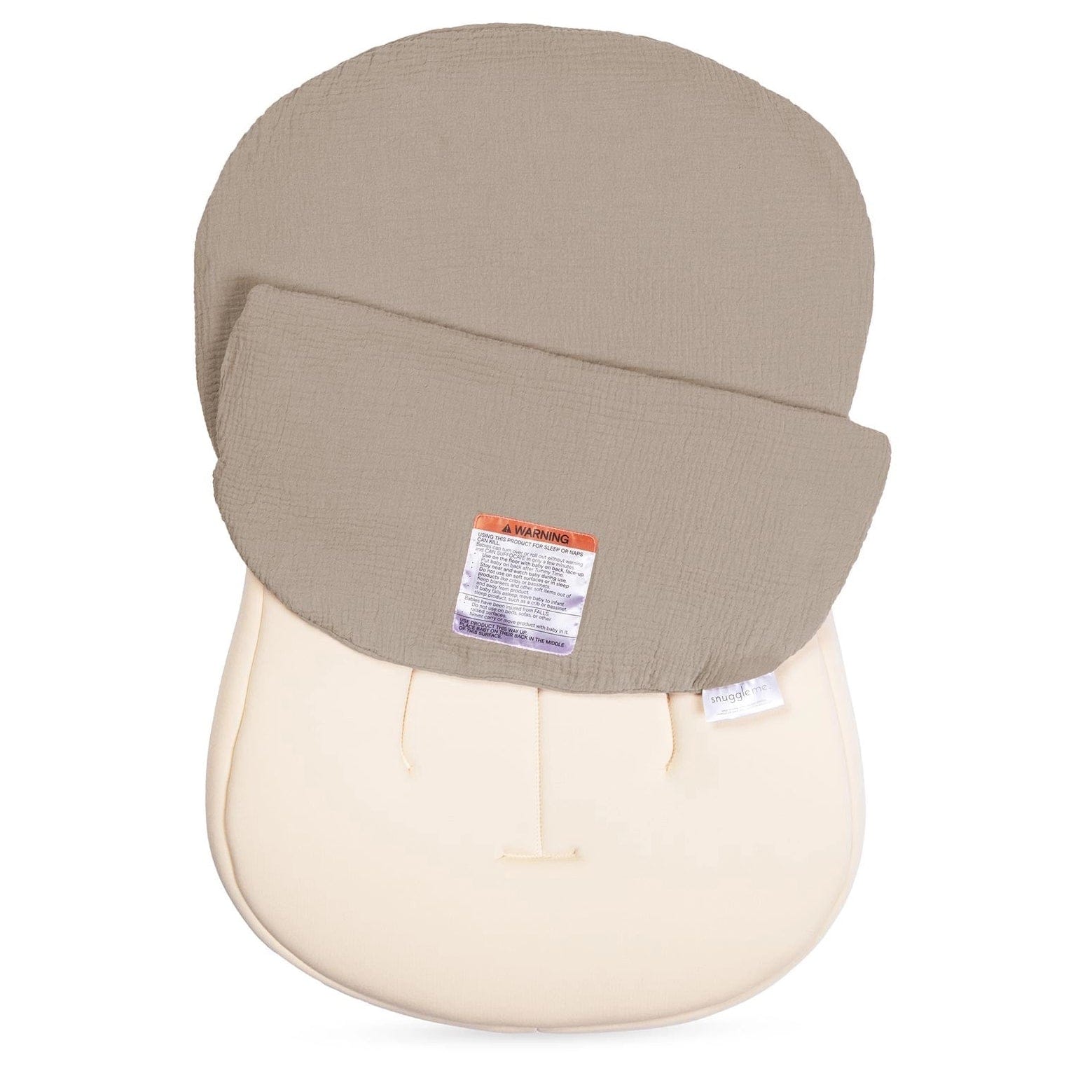 Snuggle Me Lounger Curve Muslin Cover - Birch - SMO-LCC-WW-BI-01