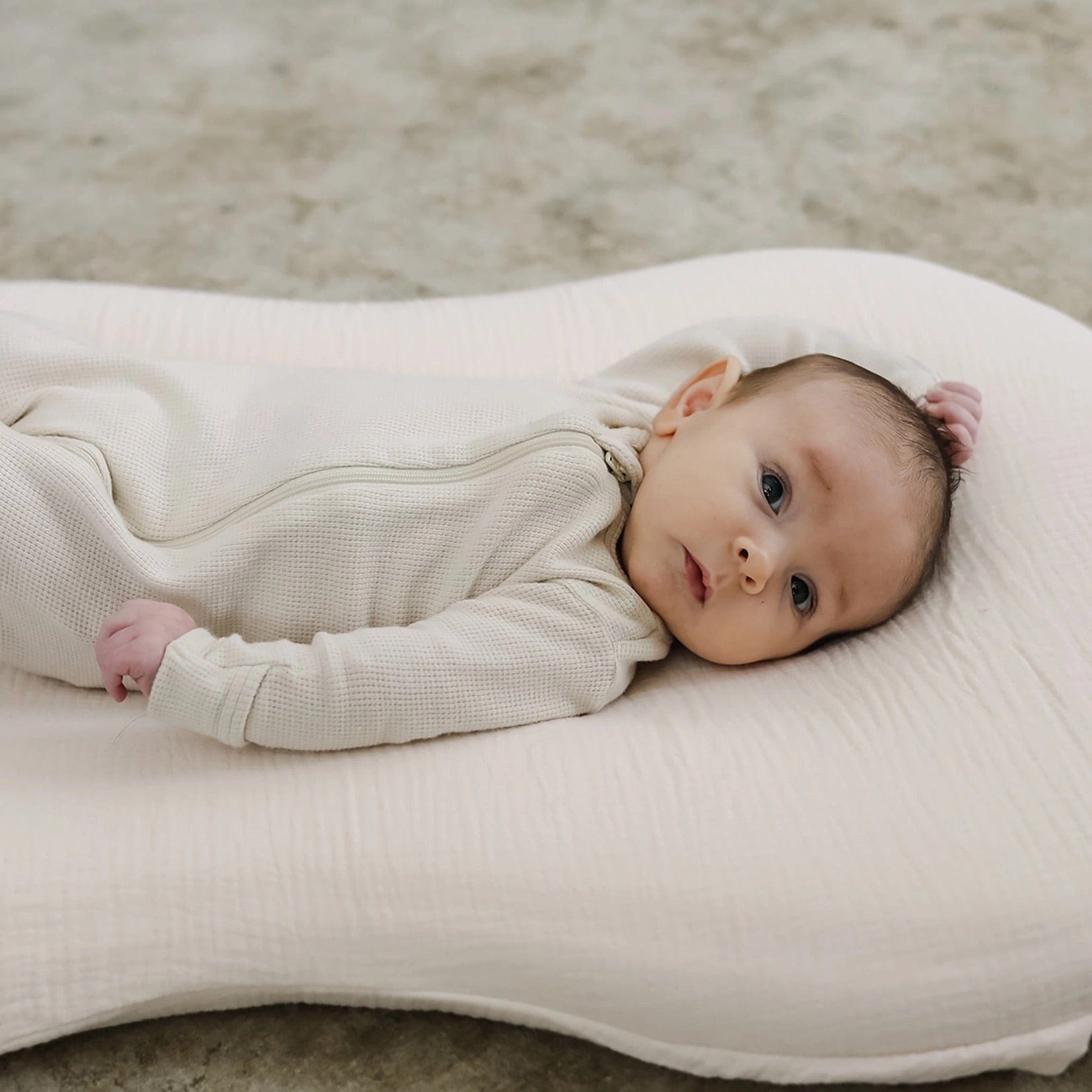 Snuggle Me Lounger Curve Muslin Cover - Natural - SMO-LCC-WW-NA-01