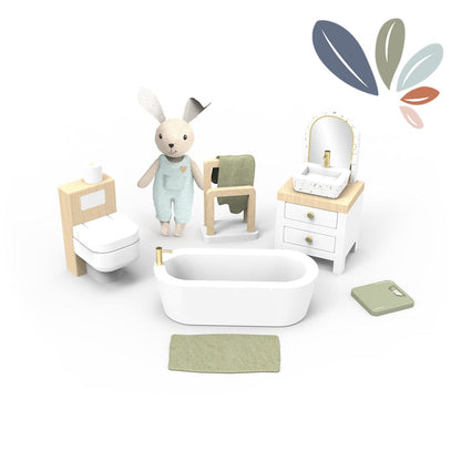 Speedy Monkey Dollhouse Bathroom Set with 1 Character - Image 4