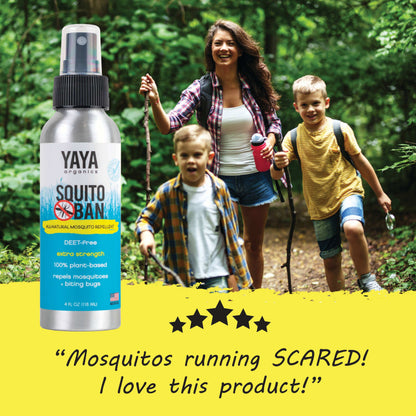 YAYA Organics Squito Ban All-Natural Mosquito Repellent - 4 oz