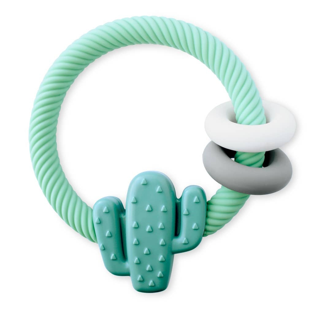Itzy Ritzy Ritzy Rattle with Teething Rings - Fox