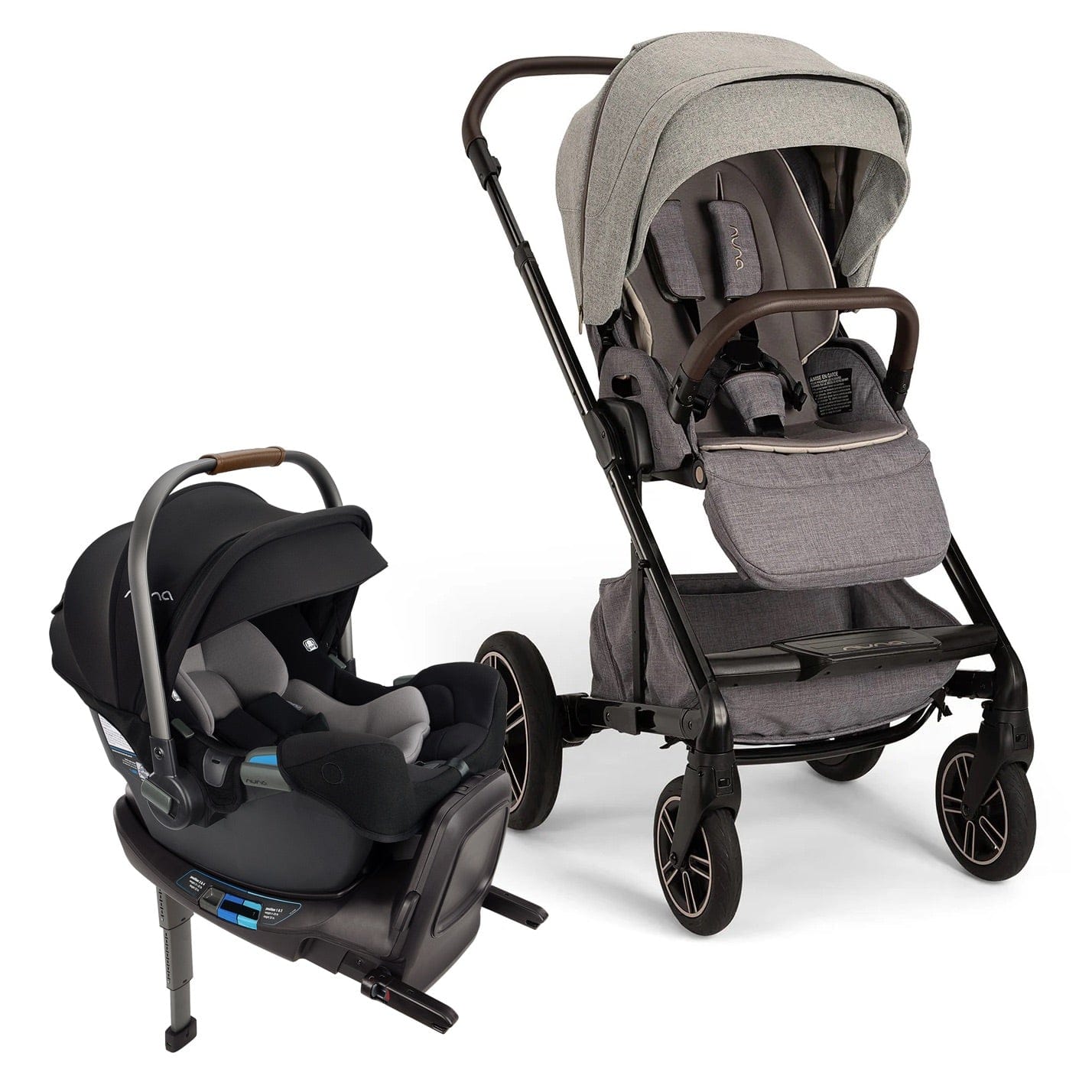 Nuna MIXX Next + PIPA RX Travel System Bundle - Monterey / Caviar - ST13455MTY-CF12508609CVR