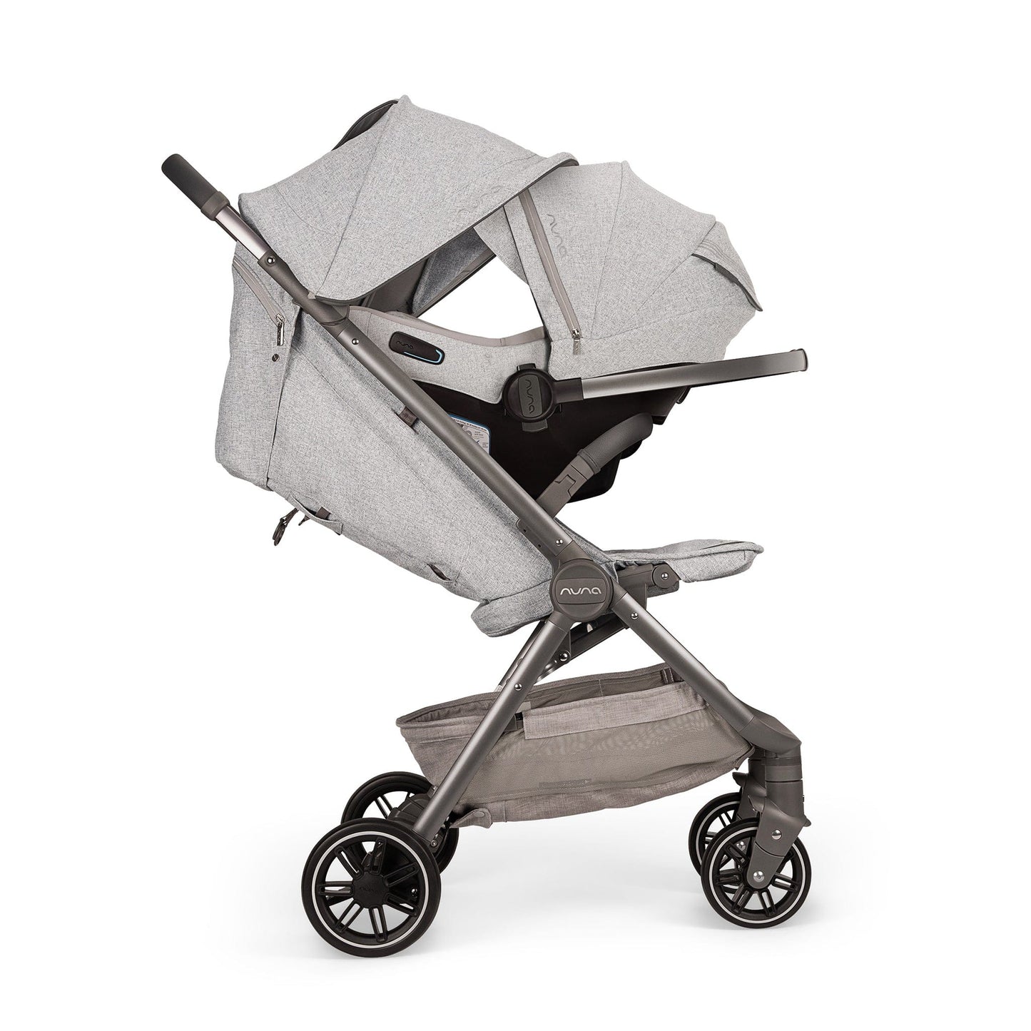 Nuna TRVL Self-Folding Compact Stroller - Sterling - ST15722STL